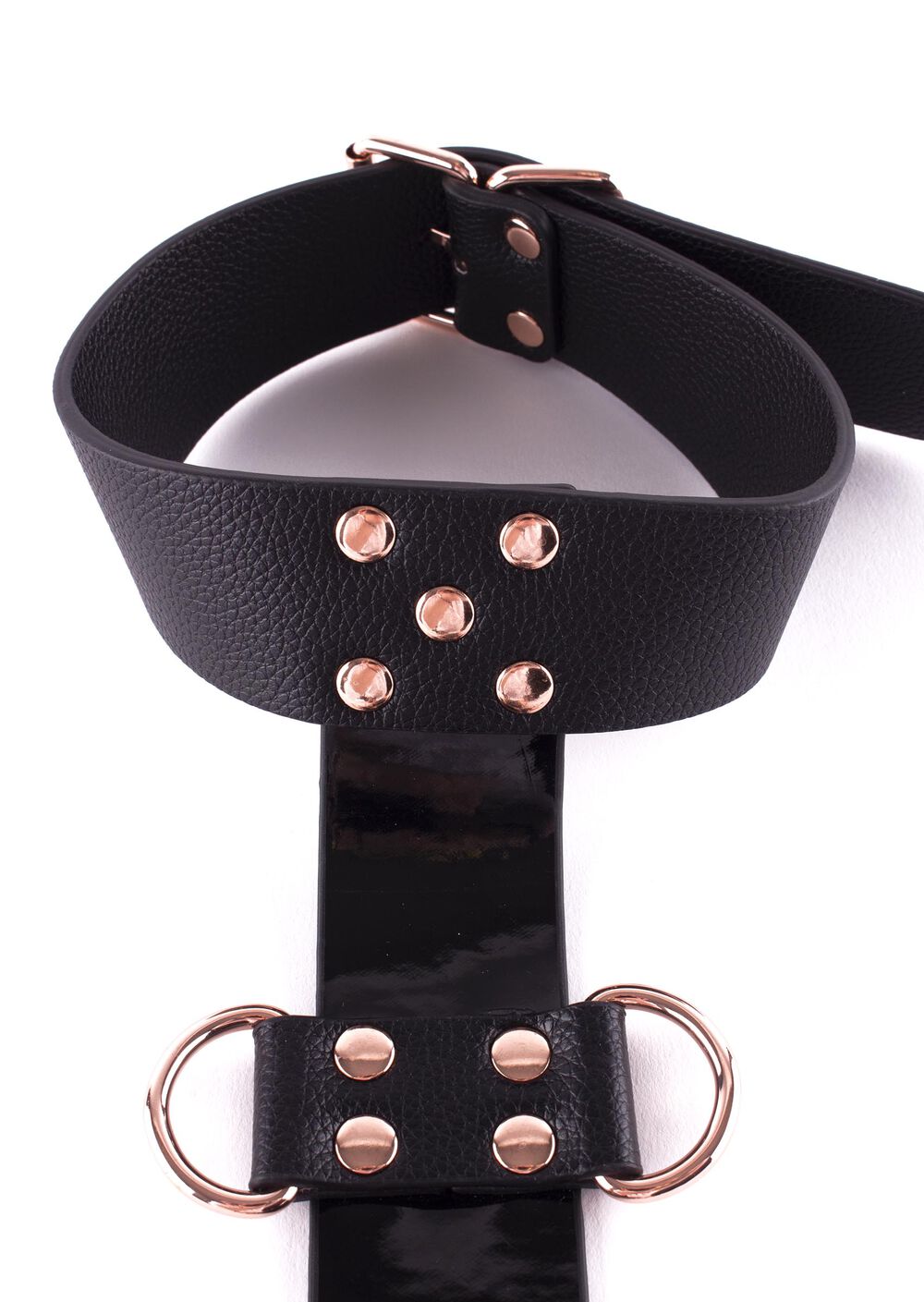 LaceMora Signature Faux Leather Neck to Wrist Restraint