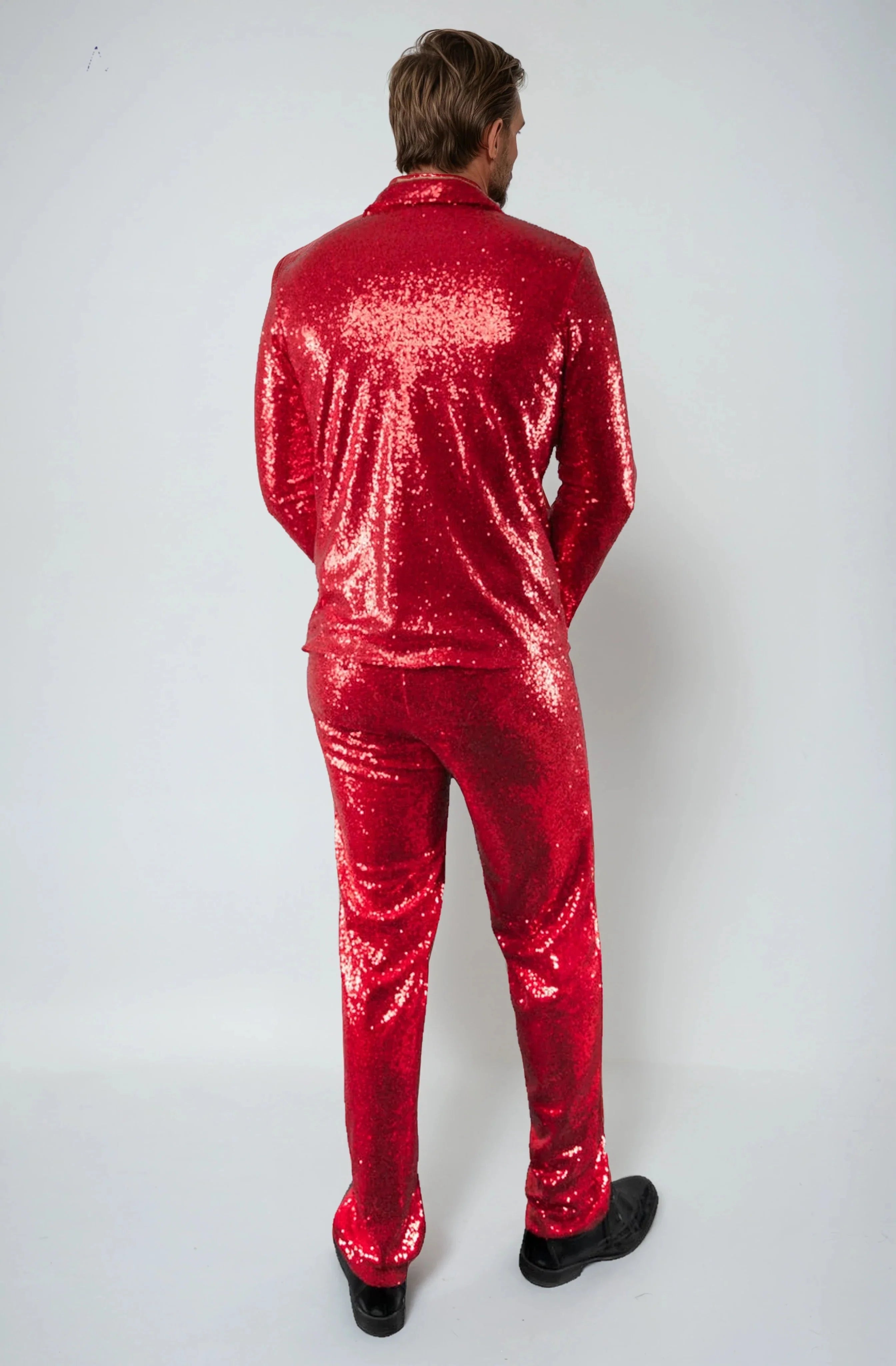Red Sequin Men’s Suit