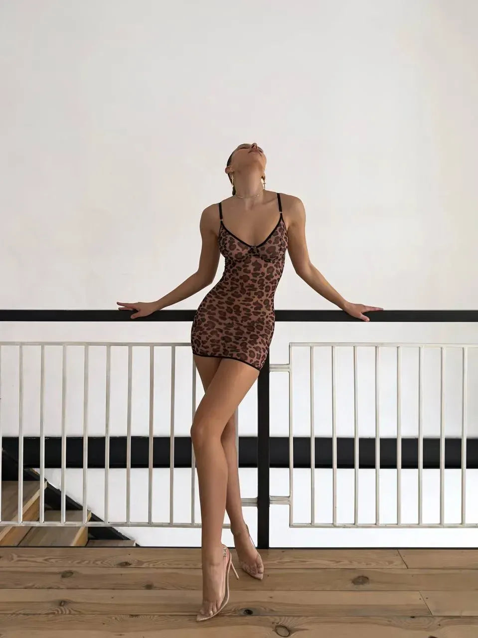 LaceMora Knot Nadia Leopard Lingerie