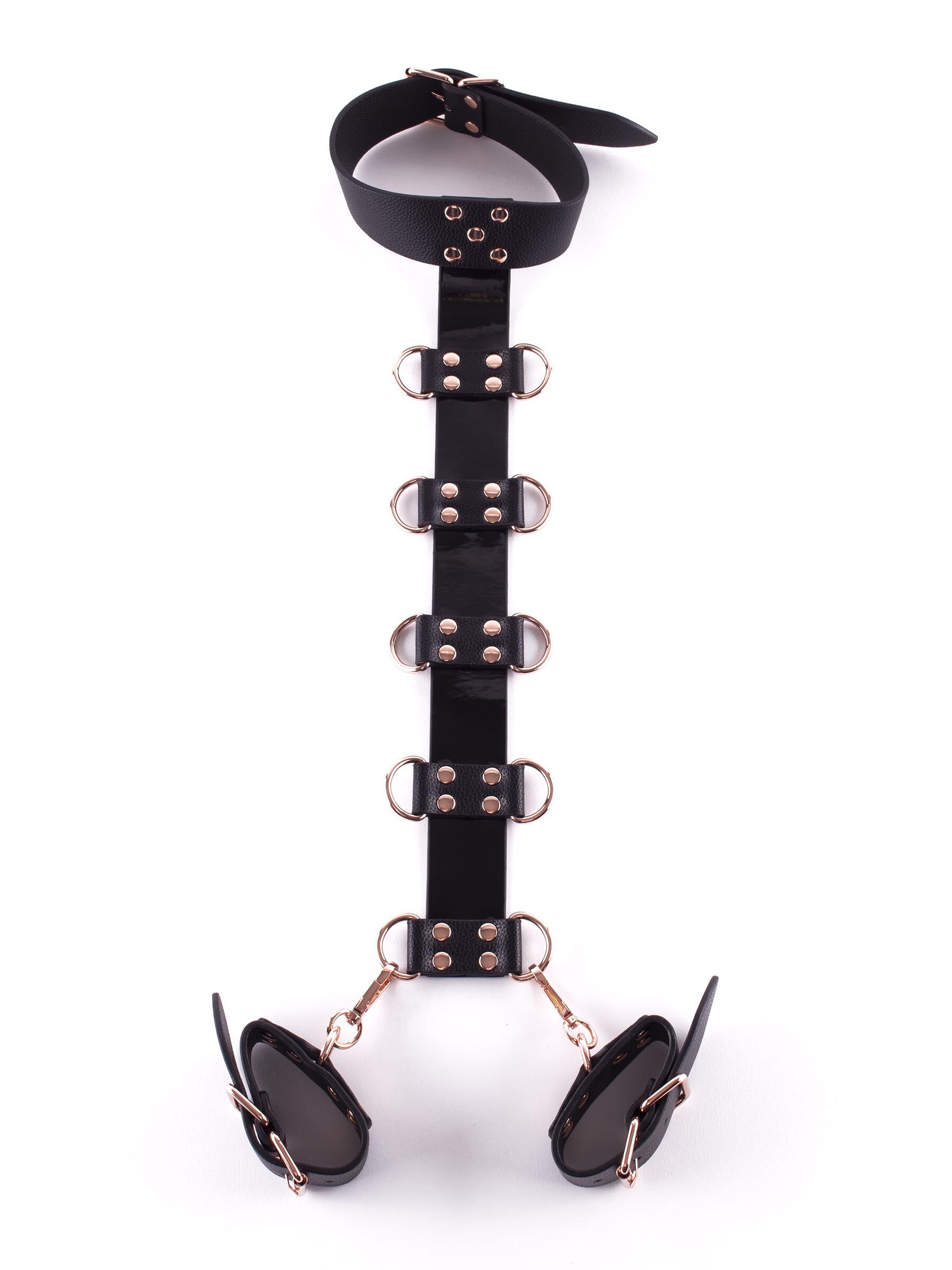 LaceMora Signature Faux Leather Neck to Wrist Restraint