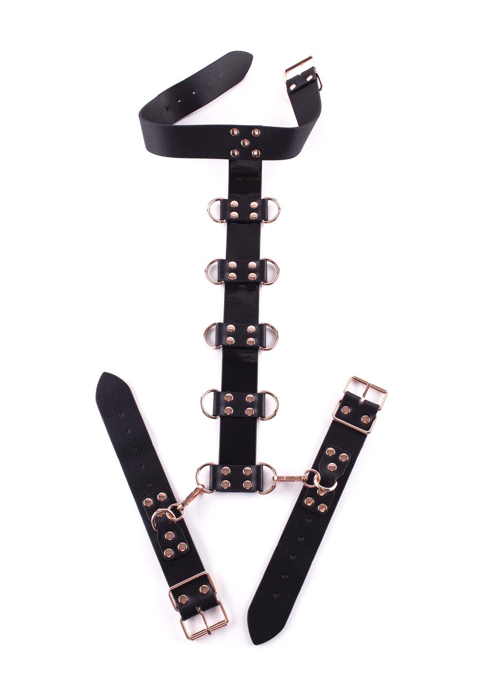LaceMora Signature Faux Leather Neck to Wrist Restraint