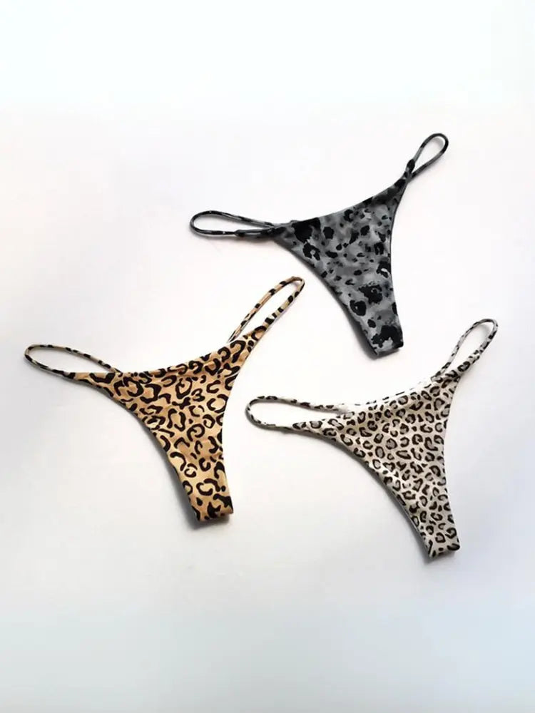Wild Leopard Thong