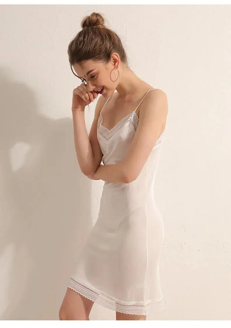 LaceMora Premium Mulberry Silk Lace Slip