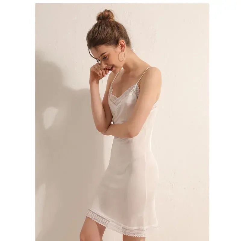 LaceMora Premium Mulberry Silk Lace Slip